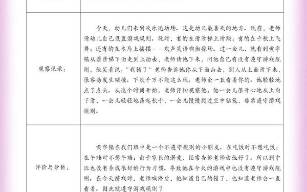 幼儿园户外活动_户外活动记录表大班