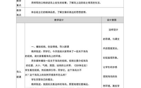 鸟岛教学设计(15小岛教学设计一等奖)