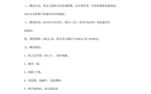 员工福利申请,关于春节员工福利请示