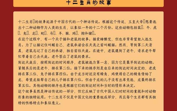 十二生肖的由来-十二生肖的排名怎么来的