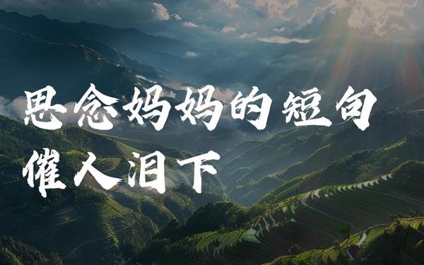 想念天堂妈妈最伤感短句_对妈妈的思念写一段话