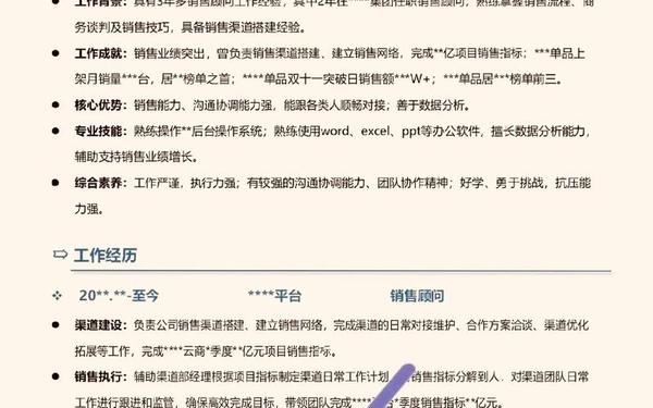 业务员简历模板(销售业务员个人简历)
