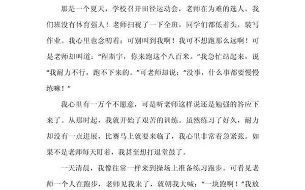 坚持作文600字_中考满分作文