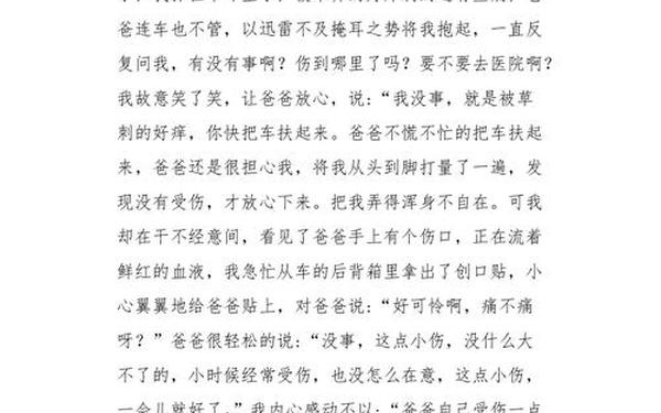 我的爸爸400字优秀作文 我的爸爸作文免费