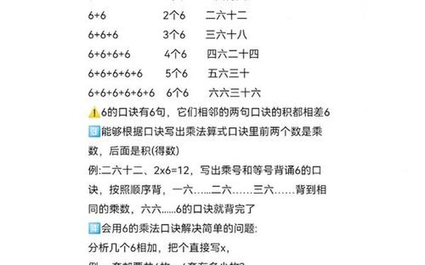 6的乘法口诀教案 2～6的乘法口诀教案