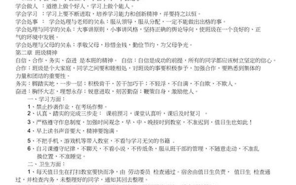 高中班规大全-高中班规10条精华