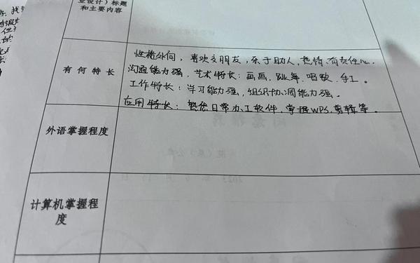 特长有哪些100条(100个特长清单)