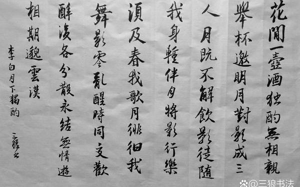 《月下独酌》李白-《月下独酌》其一
