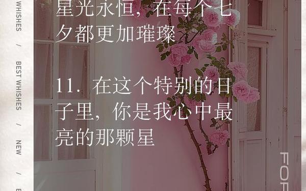 七夕祝福语送老婆简短(七夕送给老婆的话简单现实)