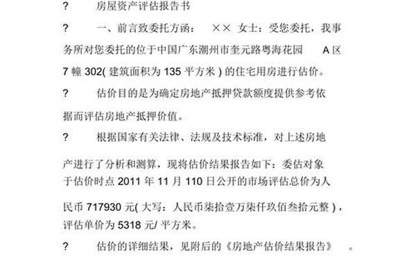评估报告范文、资产评估报告书 范例