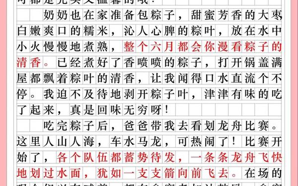 写一篇关于端午节的作文_端午节优秀作文