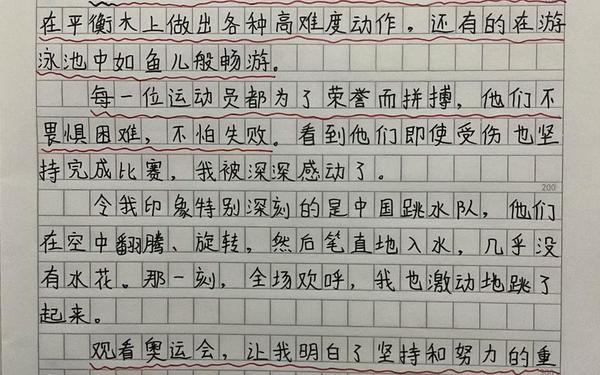 青奥会作文 奥运会作文100字左右