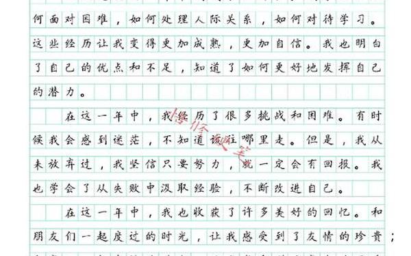 中考满分作文2024最新正版-满分中考作文