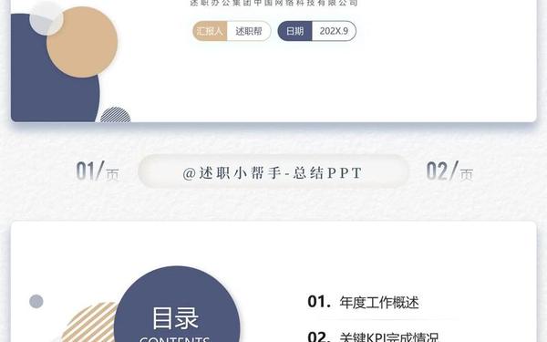 年终述职报告ppt,工作汇报总结ppt