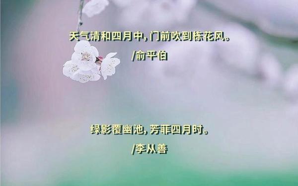 四月简短美句、形容四月的句子