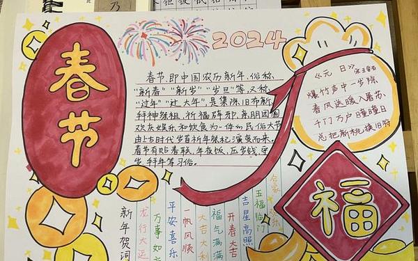 春节手抄报图片大全;春节画报图片