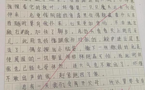 一个人走夜路满分作文 一个走夜路350字可抄