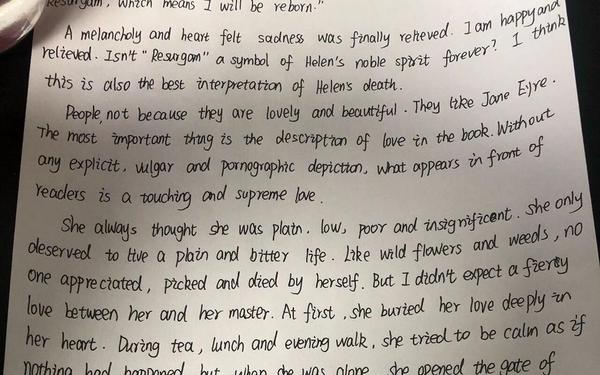 简爱读后感英文,简爱英语读后感100字及翻译