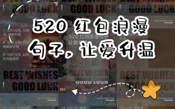 520祝福、红包最经典的一句