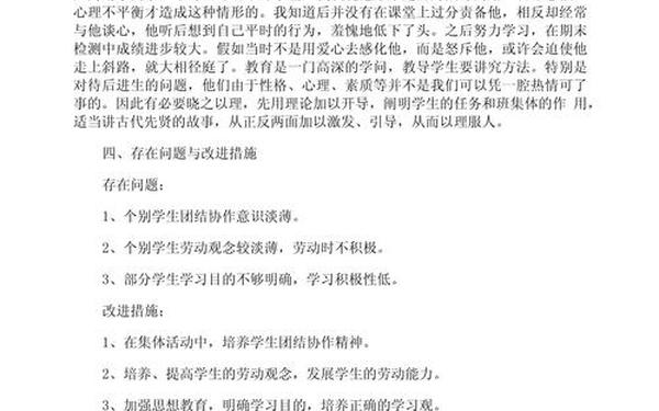 班级德育工作总结_德育主任工作总结