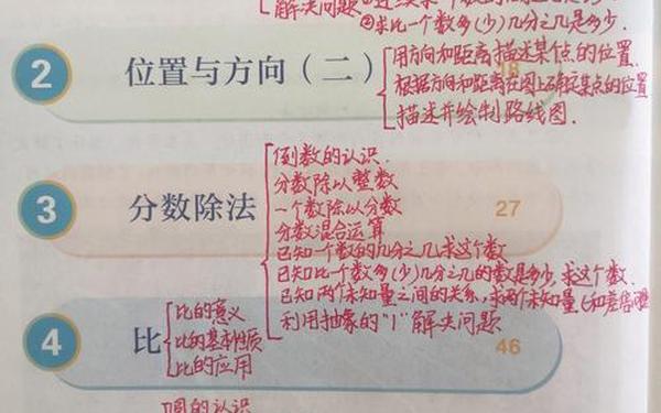 六年级上册数学课本人教版;六年级上册数学书目录