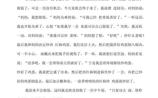 记事作文400字—记叙文400字
