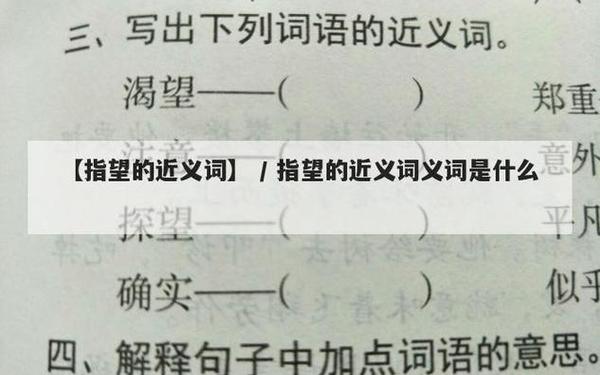 指望的近义词;表示很震惊的贬义词