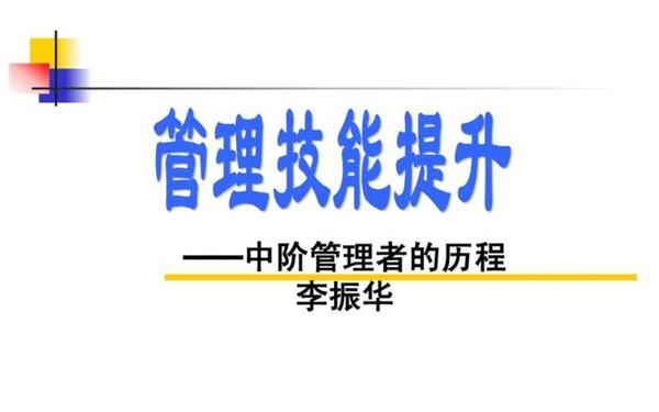 中层管理培训;中层管理能力提升培训