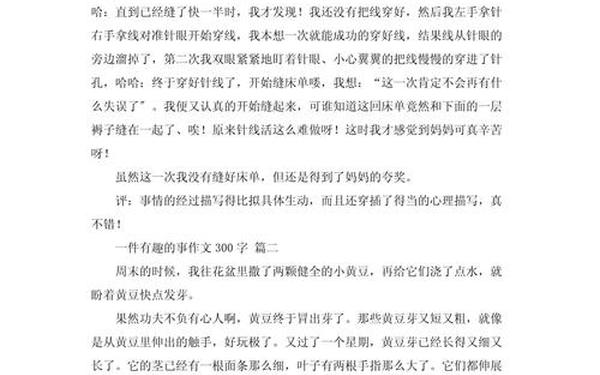 生活中的趣事作文400字 双休趣事作文400字