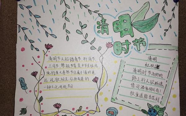 清明节手抄报内容资料—清明节小报的内容
