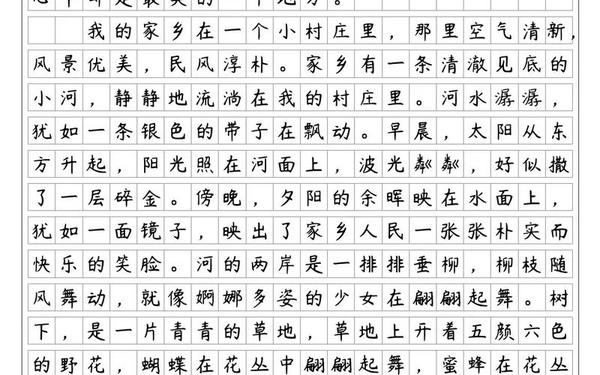 乡情作文500字初一-《乡情》500作文