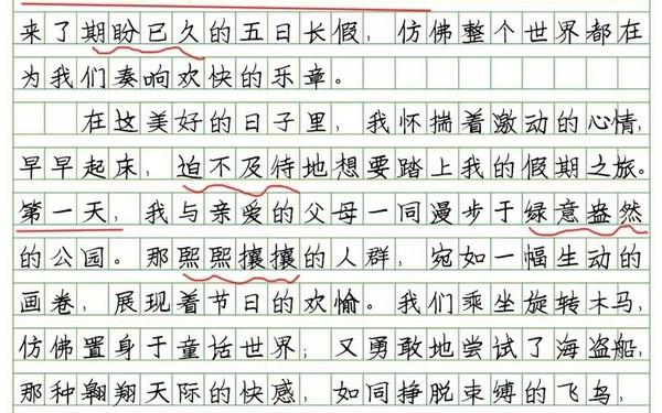 五一见闻450字作文,暑假见闻450字左右