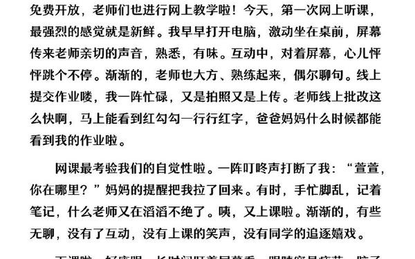 上网课的感受600字,写上网课的感受作文