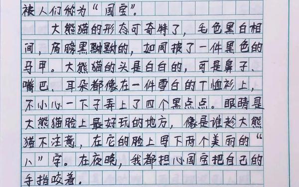 关于大熊猫的作文、熊猫作文100个字