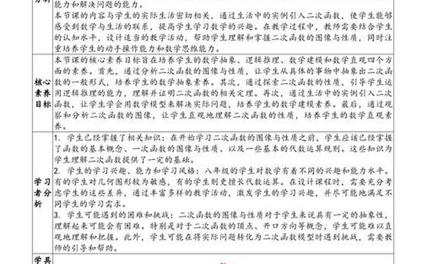 教学案例分析,教学分析包括哪些方面