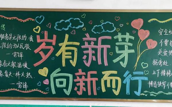 新学期黑板报(新学期黑板报图片)