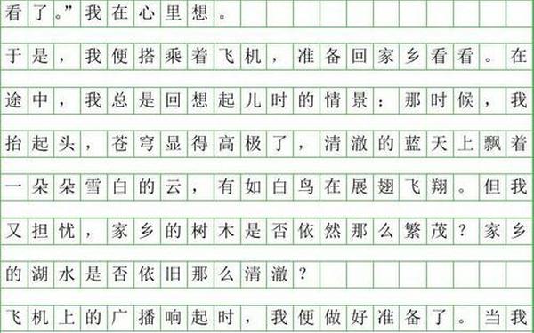 未来的家乡作文200字-写给未来的家乡作文