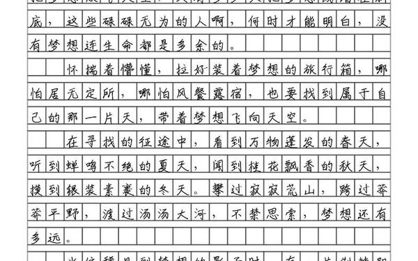 关于梦想作文600字-作文《梦想》600字初中