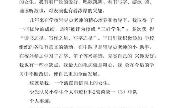 主要事迹简介怎么写—主要事迹材料 个人