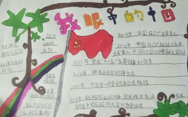我眼中的中国-二年级写眼中的祖国