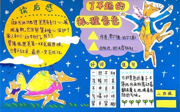 了不起的狐狸爸爸读后感、了不起的狐狸爸爸好书推荐