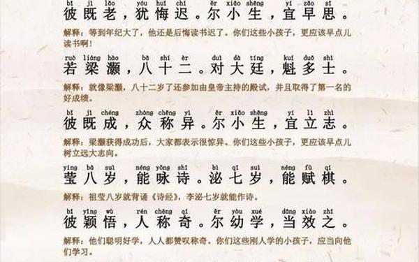 三字经解释 解读三字经1
