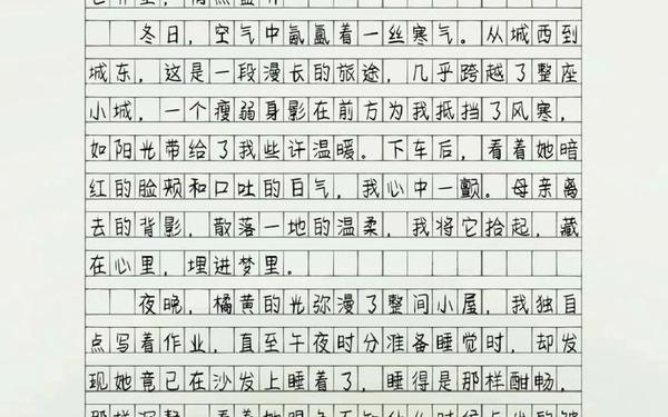 初中生优秀作文、优秀范文摘抄