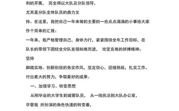 城管个人工作总结—城管个人总结简短