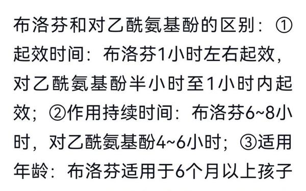 布洛芬和对乙酰氨基酚的区别有什么(先吃感冒药还是布洛芬)