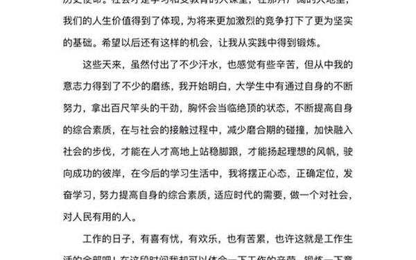 个人实习总结、社会实践小结简短100字