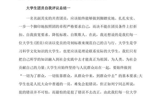 团员个人总结500字,团员个人自评报告500字