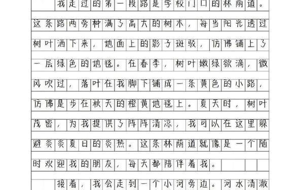 小学生写景作文;路上的风景作文600字