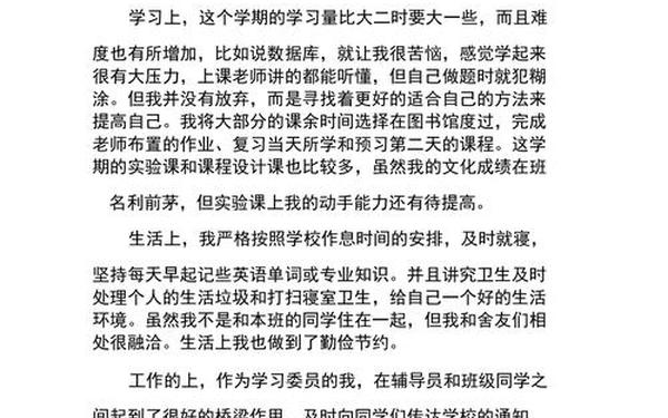 大学生期末个人总结(大专生个人总结500字)