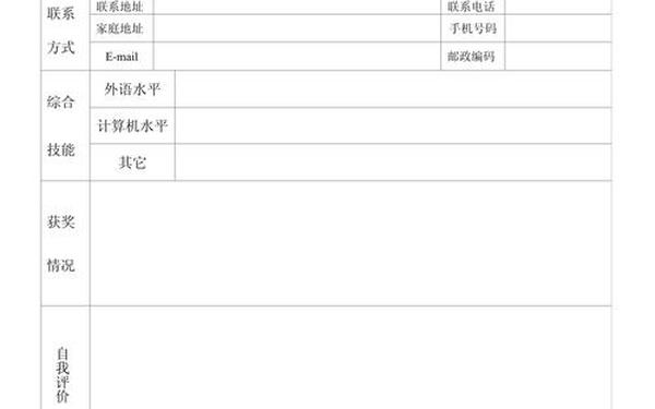 就业推荐表自荐书;大学生就业推荐表模板